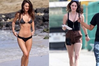 Megan Fox - a fogyókúra után (2012) és előtt 